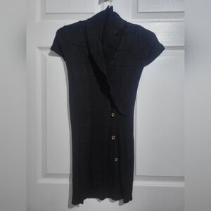 Suzy sheir sz small black long sweater